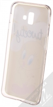 Warner Bros Looney Tunes Tweety 005 TPU ochranný silikonový kryt s motivem pro Samsung Galaxy J6 Plus (2018) žlutá (yellow) zepředu