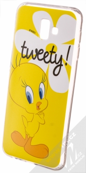 Warner Bros Looney Tunes Tweety 005 TPU ochranný silikonový kryt s motivem pro Samsung Galaxy J6 Plus (2018) žlutá (yellow)