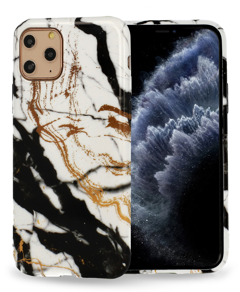 1Mcz Trendy Mramor TPU ochranný kryt pro Apple iPhone 12, iPhone 12 Pro